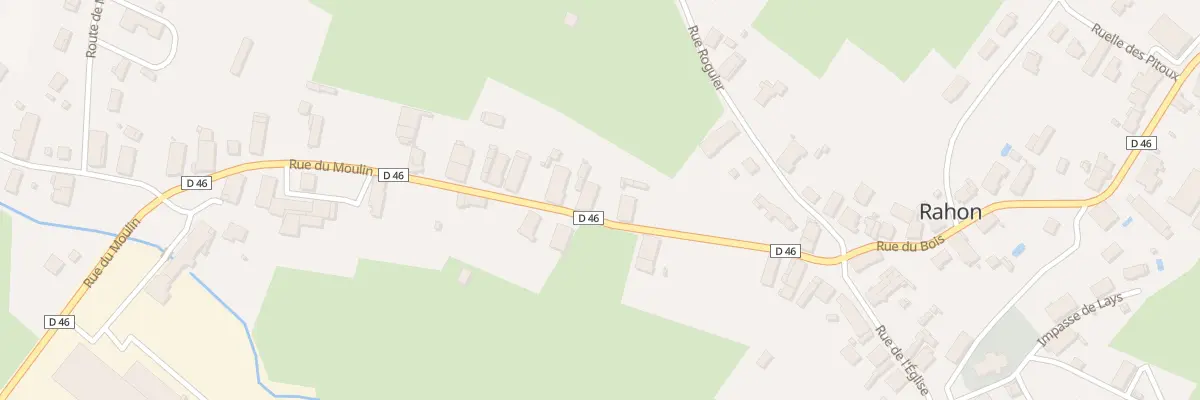 Plan du 8 Rue du Moulin à Rahon