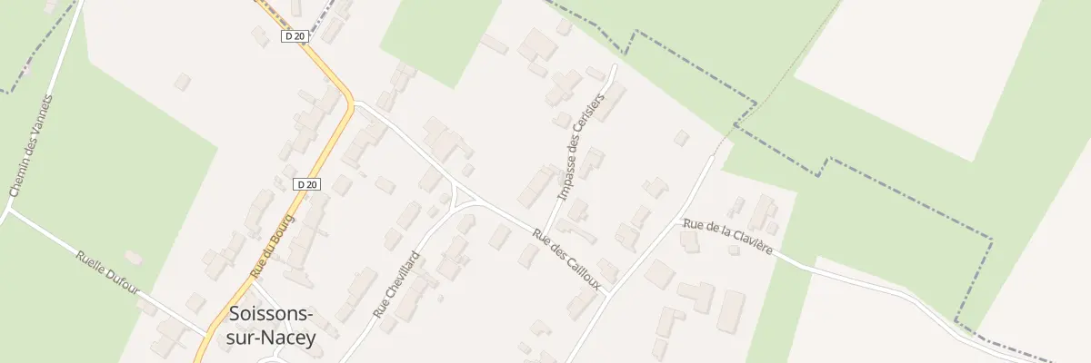 Plan du 3 Imp des Cerisiers à Soissons-sur-Nacey