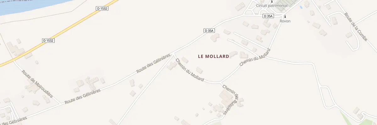 Plan du 5136 Le Mollard à Rovon