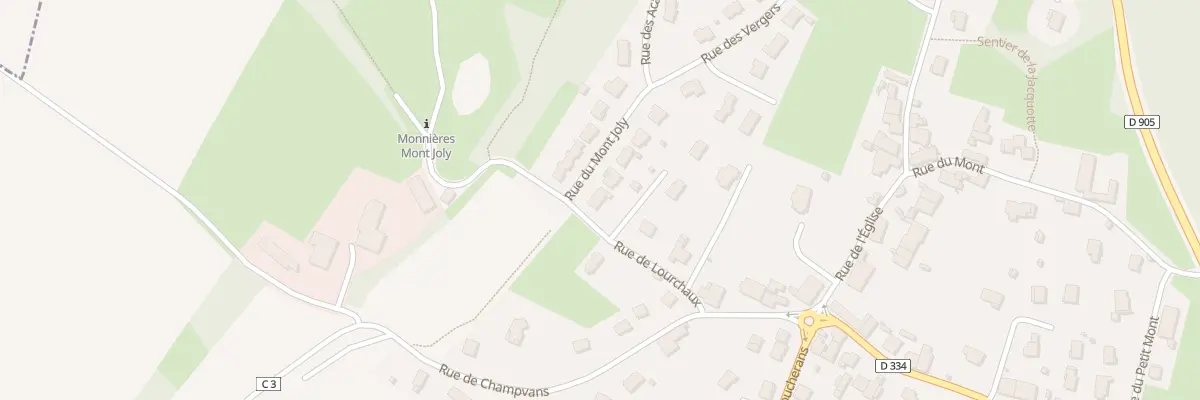 Plan du 2 Rue du Mont Joly à Monnières
