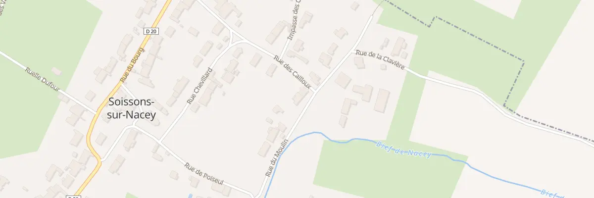 Plan du 15 Rue du Moulin à Soissons-sur-Nacey