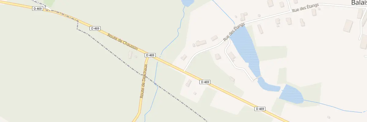 Plan du 10 Rue des Etangs à Balaiseaux