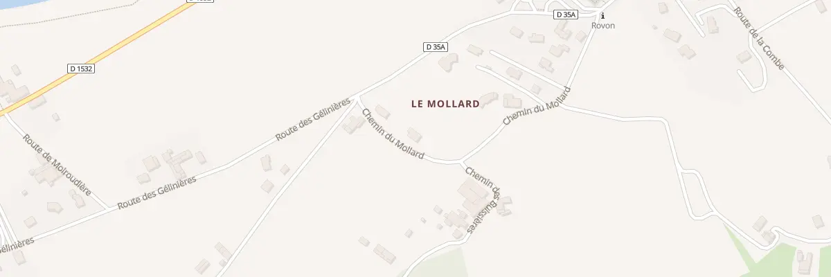 Plan du 5046C Le Mollard à Rovon