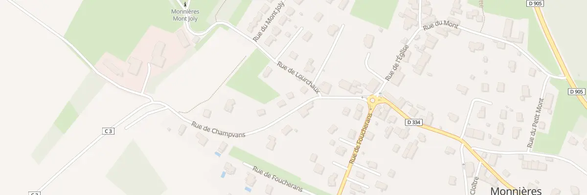 Plan du 6 Rue de Champvans à Monnières