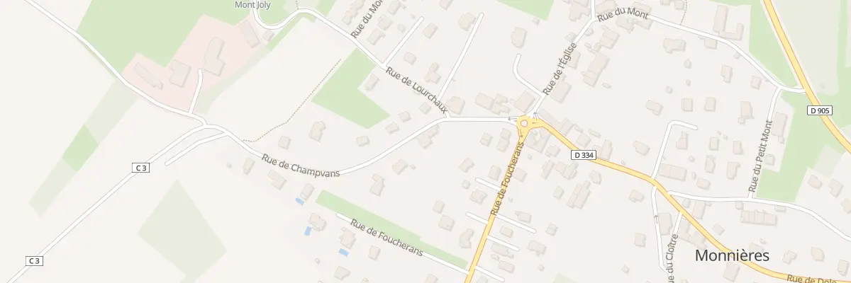 Plan du 5 Rue de Champvans à Monnières