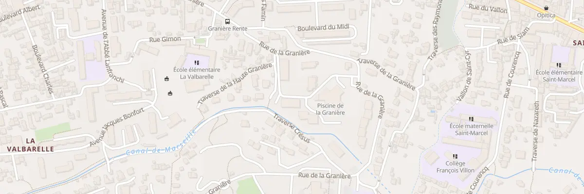 Plan du 60 Rue de la graniere à Marseille 11e Arrondissement