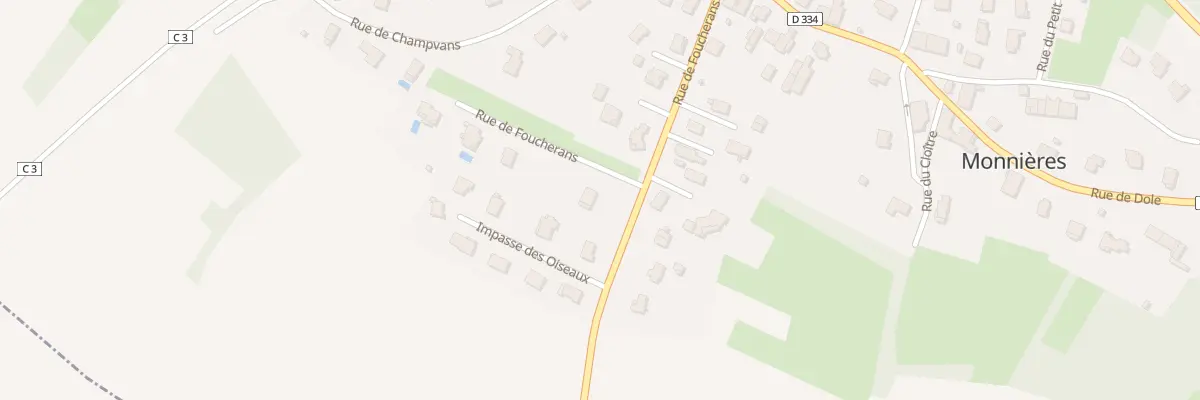 Plan du 12 Rue de Foucherans à Monnières