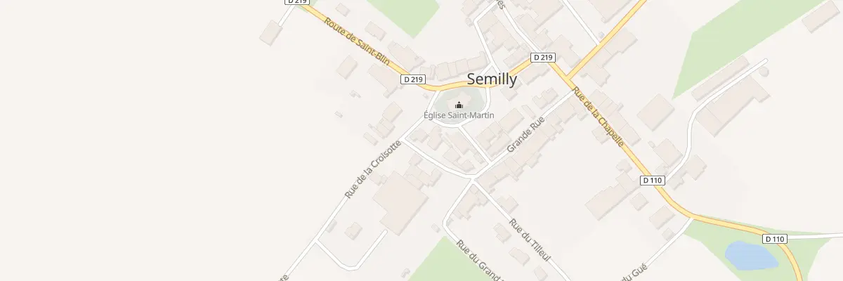 Plan du 1 Rue de la Croisotte à Semilly