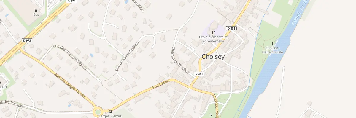 Plan du 4 Che du Truchot à Choisey