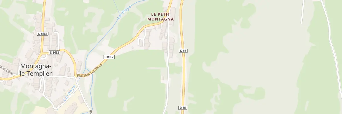 Plan du 2 Rue du Petit Montagna à Montlainsia