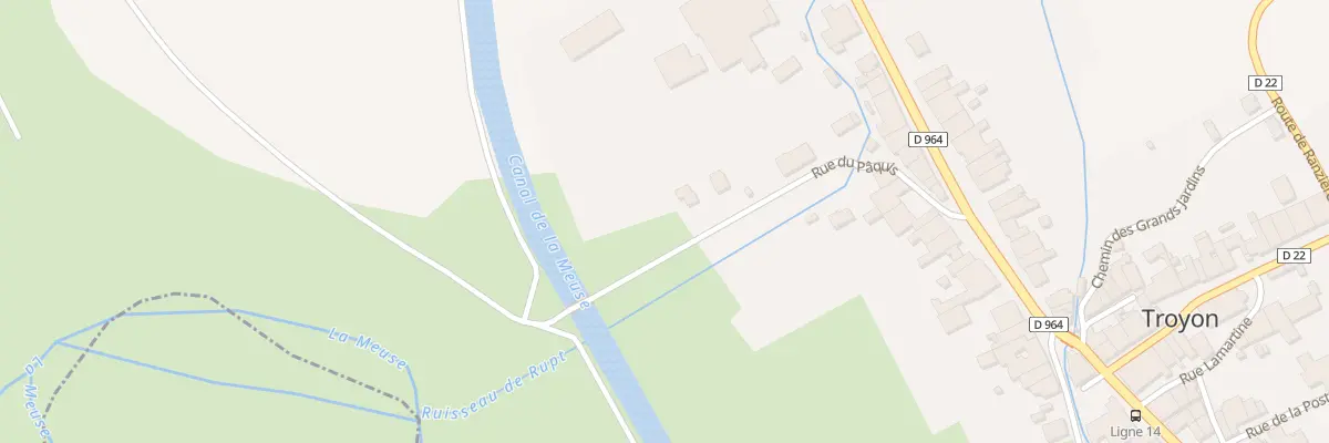 Plan du 6 Rue du Paquis à Troyon