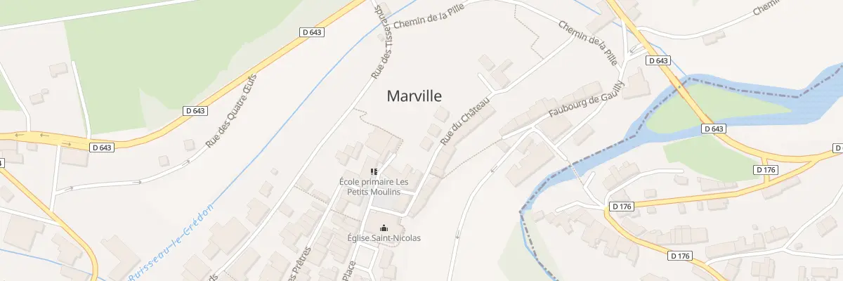 Plan du 2 Rue du Château à Marville