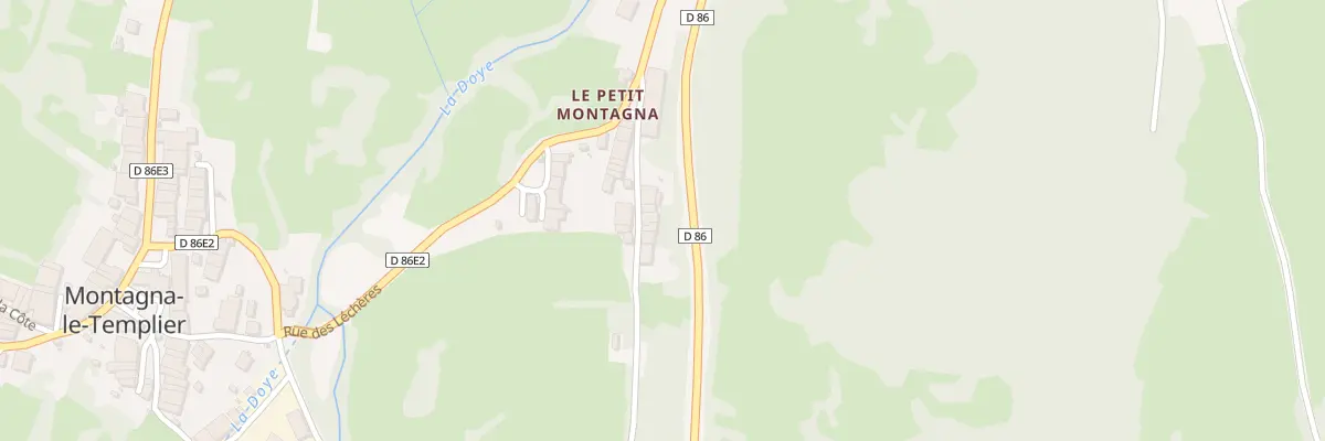 Plan du 6 Rue du Petit Montagna à Montlainsia