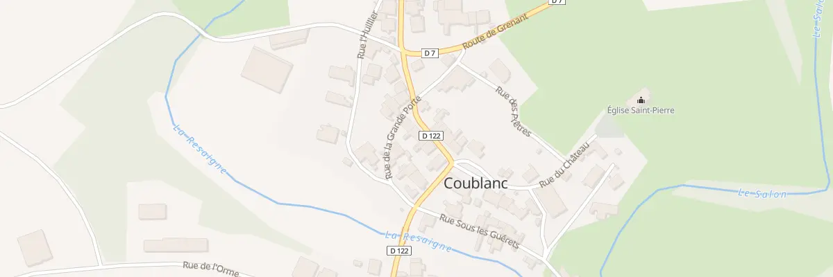 Plan du 7 Gr Grande Rue à Coublanc