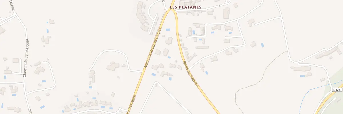 Plan du 1945 Rte de Sisteron à Aix-en-Provence