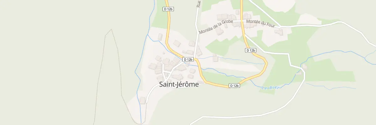 Plan du 12 Rte de St Jerome à Boyeux-Saint-Jérôme