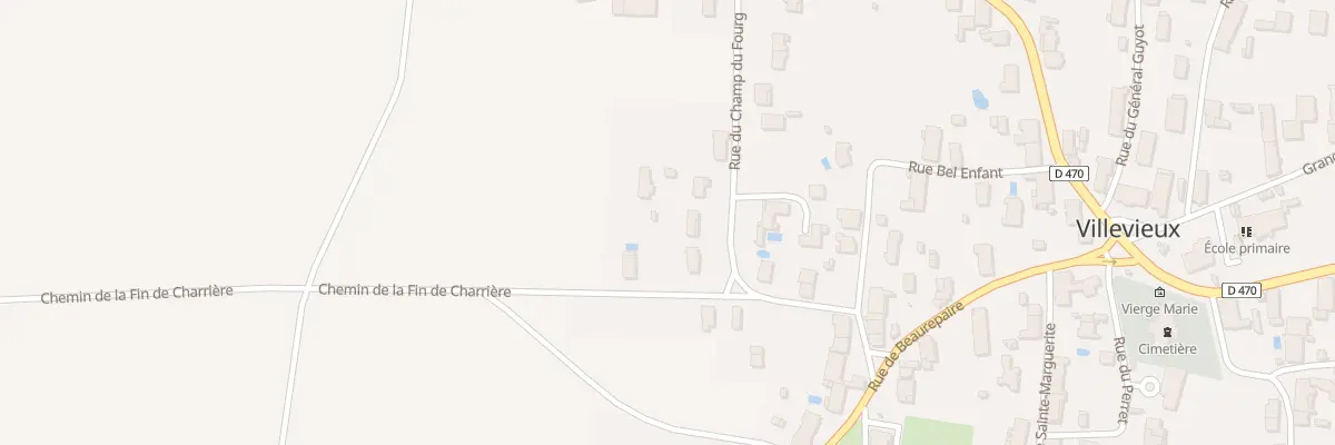 Plan du 368 Rue du Champ du Fourg à Villevieux