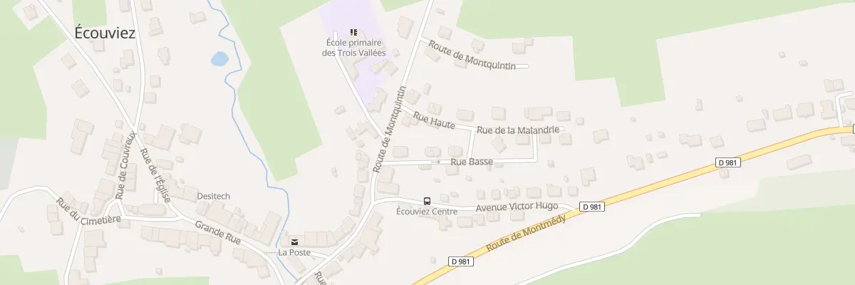 Plan du 3 Rue Basse à Écouviez