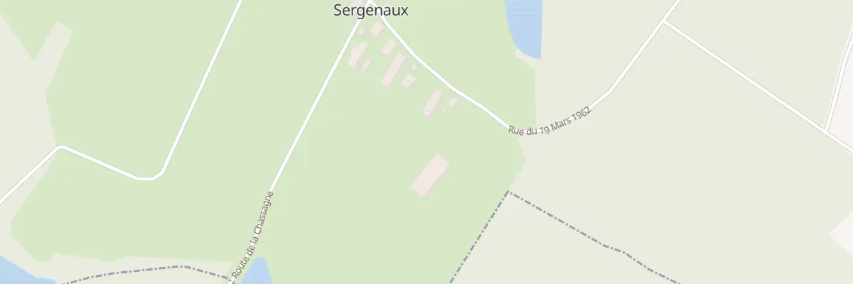 Plan du 1 Rue du 19 Mars 1962 à Sergenaux