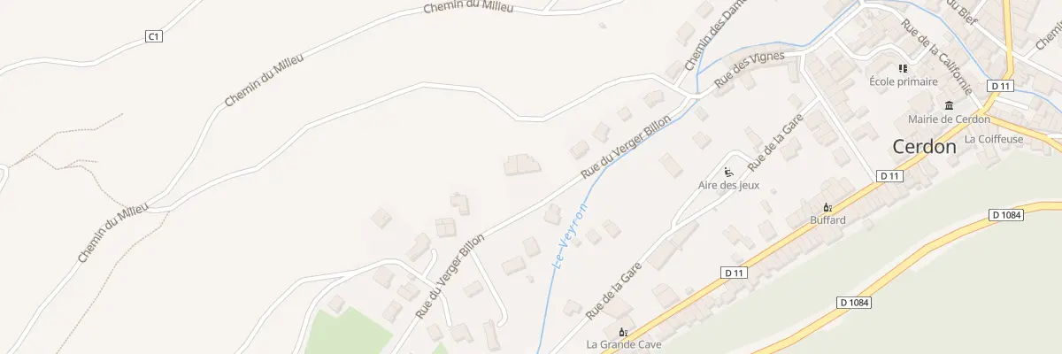 Plan du 170A Rue du Verger Billon à Cerdon