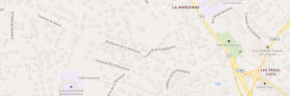 Plan du 31 Bd de la Marionne à Marseille 12e Arrondissement