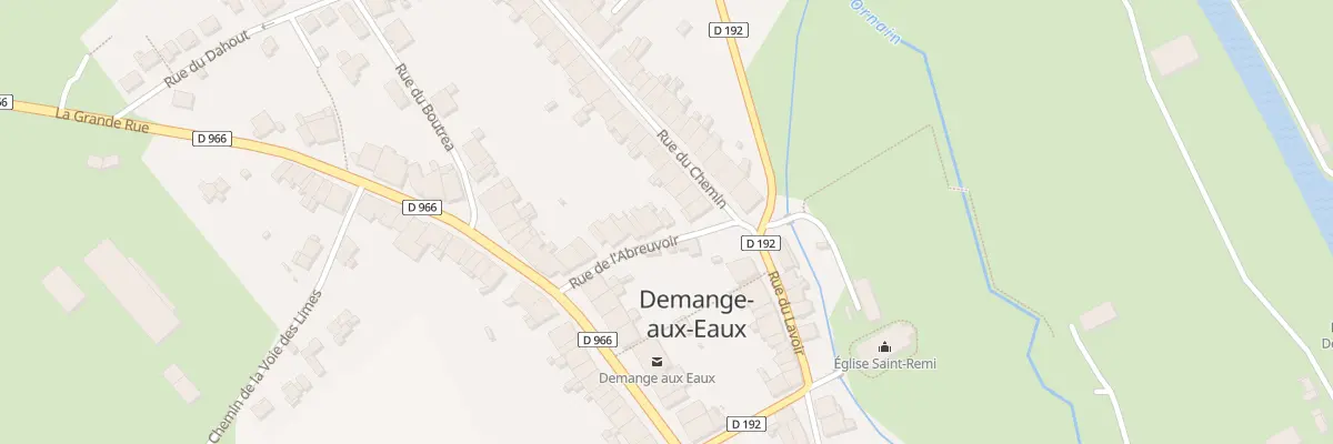 Plan du 9 Rue de l’Abreuvoir à Demange-Baudignécourt