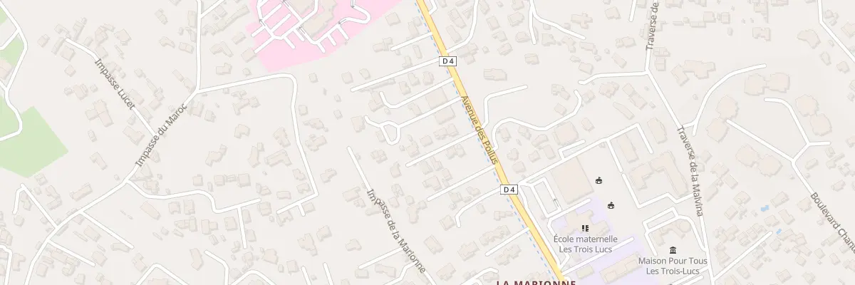 Plan du 282 Av des Poilus à Marseille 12e Arrondissement