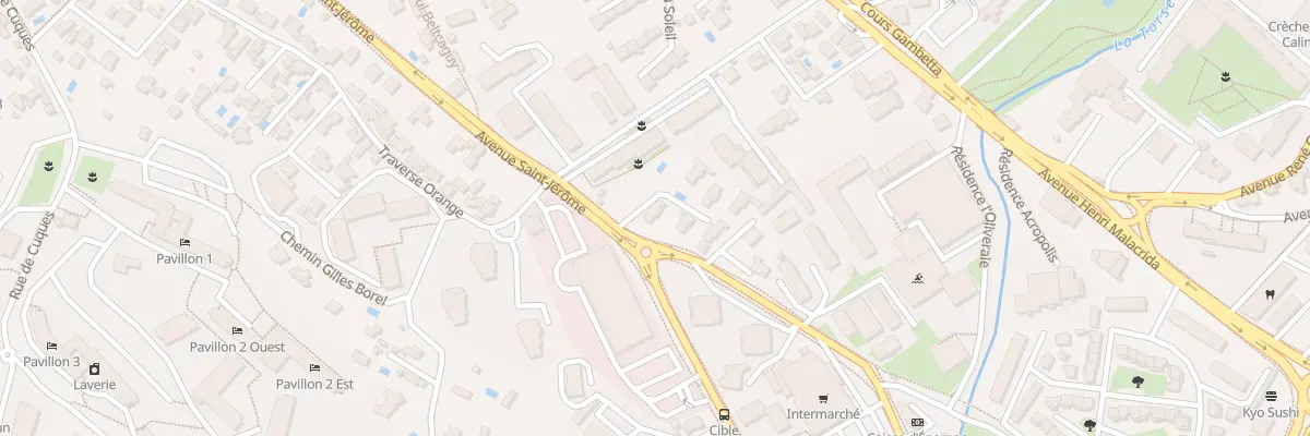 Plan du 51 Av Saint-Jérôme à Aix-en-Provence