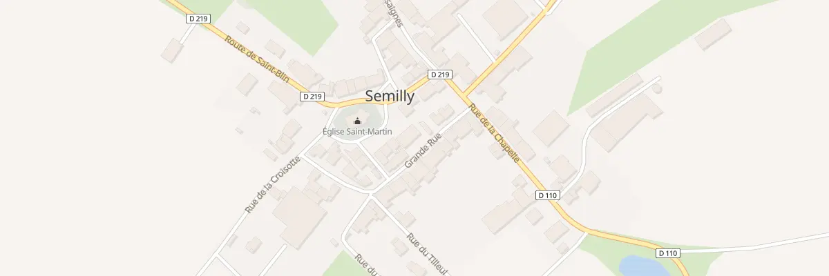 Plan du 6 Gr Grande Rue à Semilly