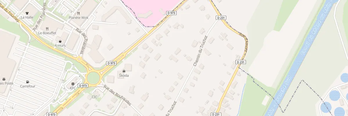Plan du 17A Che du Truchot à Choisey