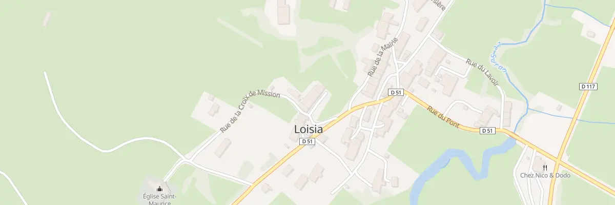 Plan du 2 Imp Croix de Mission à Loisia