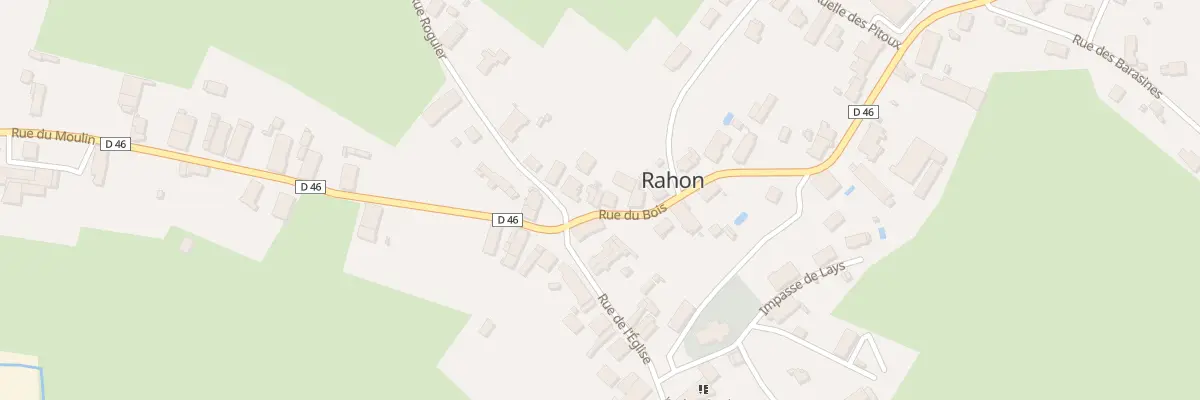 Plan du 3 Rue du Bois à Rahon