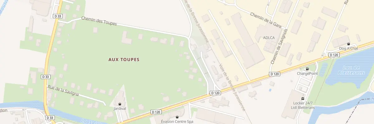 Plan du 5 Pl de la Gare à Bletterans