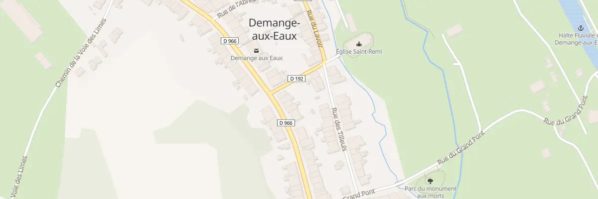 Plan du 50 Gr La Grande Rue à Demange-Baudignécourt