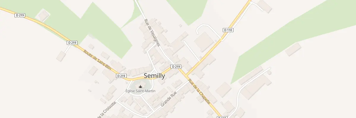 Plan du 2 Rue de Vesaignes à Semilly