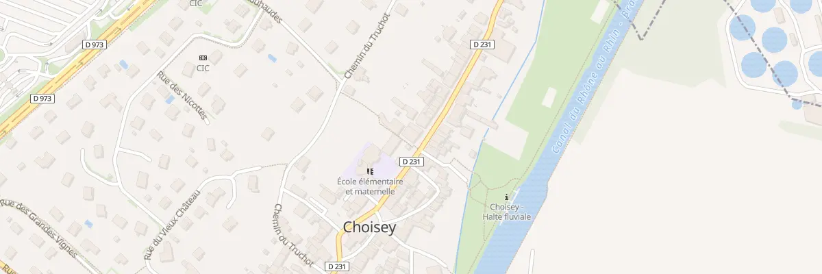 Plan du 23 Rue d’Amont à Choisey