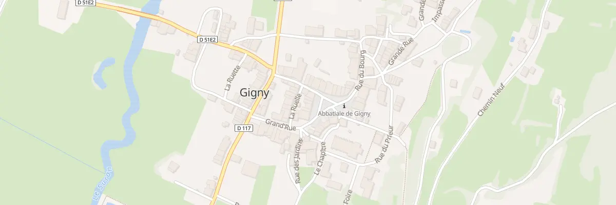 Plan du 20 La Place à Gigny