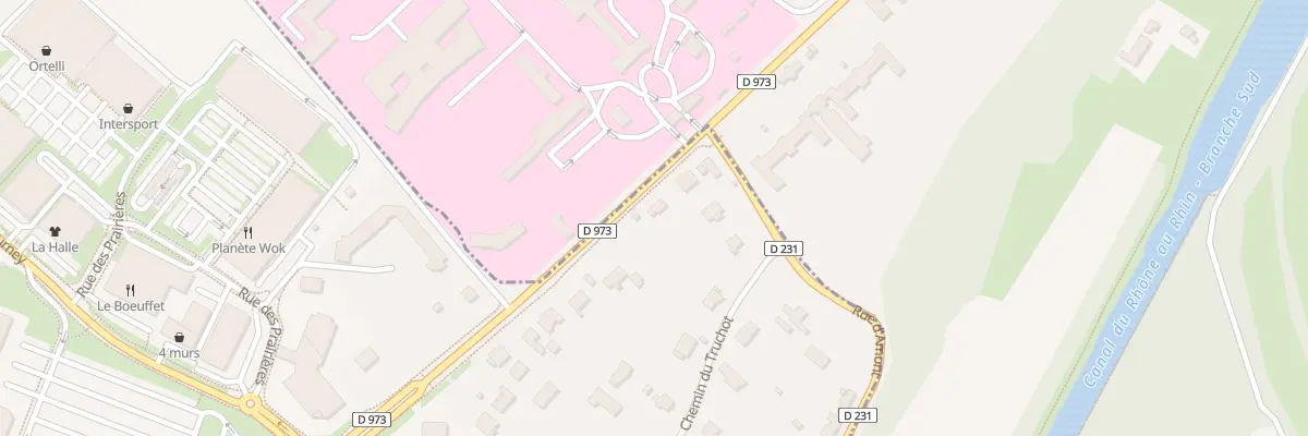 Plan du 26 Rte Nationale à Choisey