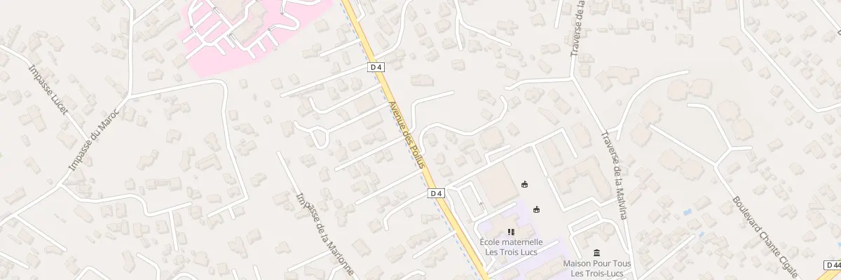 Plan du 303 Av des Poilus à Marseille 12e Arrondissement