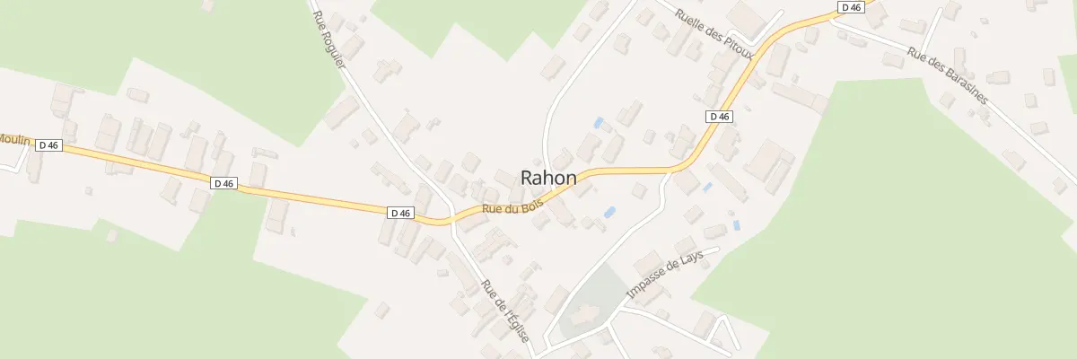 Plan du 9 Rue du Bois à Rahon