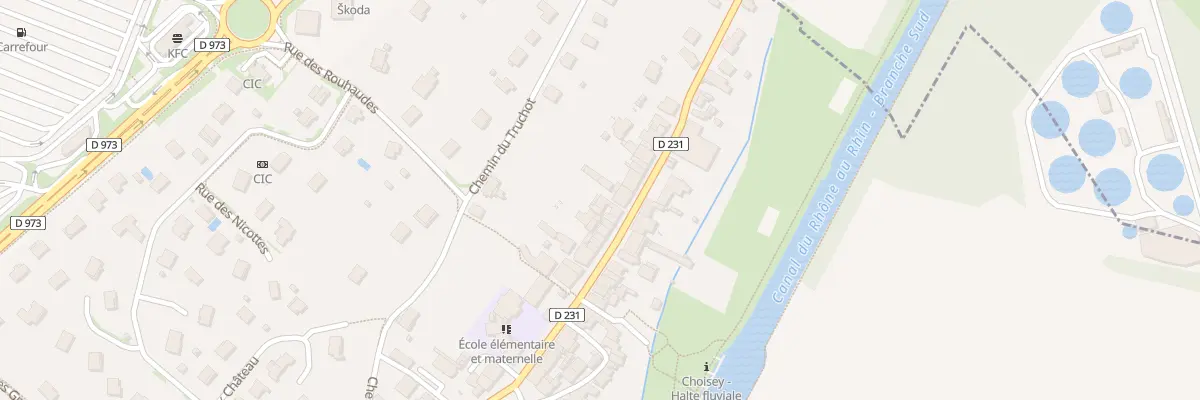 Plan du 39 Rue d’Amont à Choisey