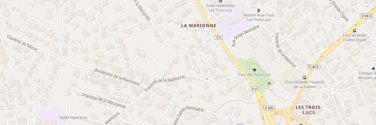 Plan du 47 Tsse de la Marionne à Marseille 12e Arrondissement