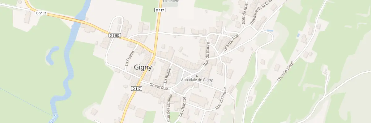 Plan du 14 La Place à Gigny