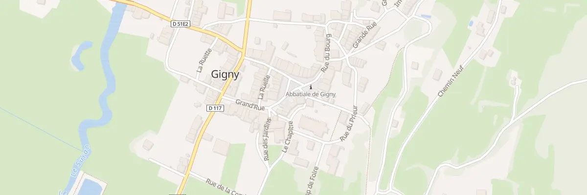 Plan du 5 La Place à Gigny