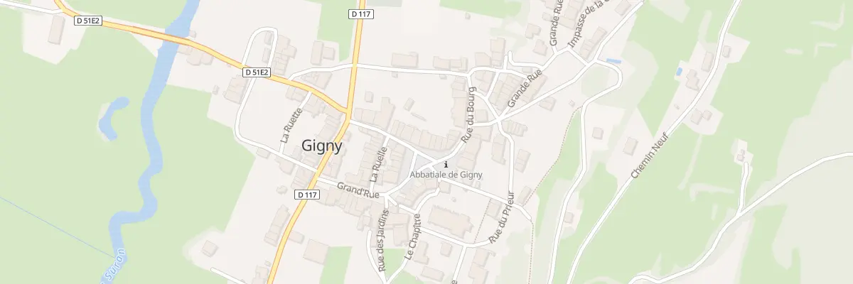 Plan du 12 La Place à Gigny