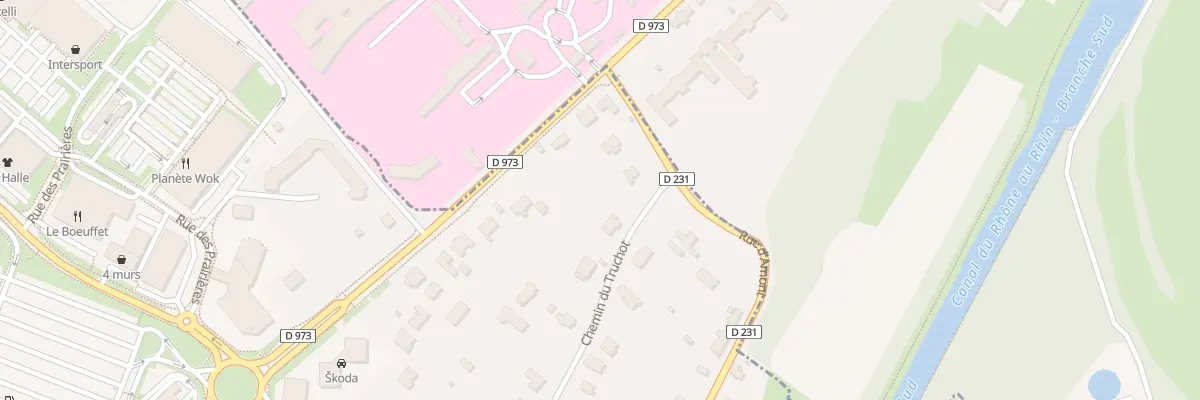 Plan du 23 Che du Truchot à Choisey