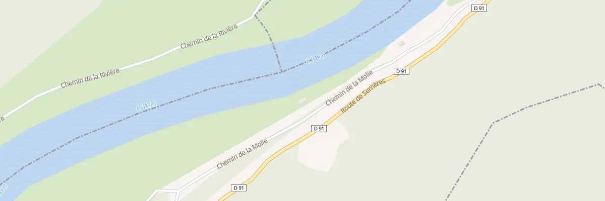 Plan du 520 Che de la Molie à Bolozon
