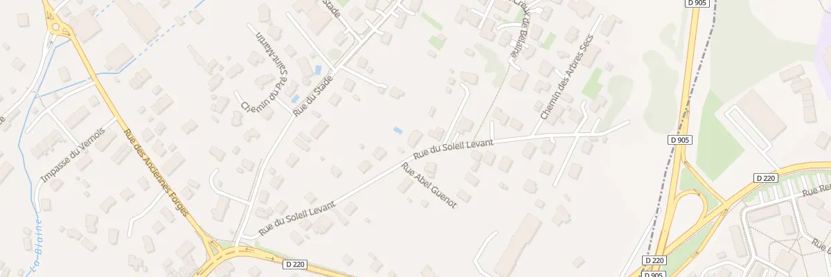Plan du 13 Rue du Soleil Levant à Foucherans