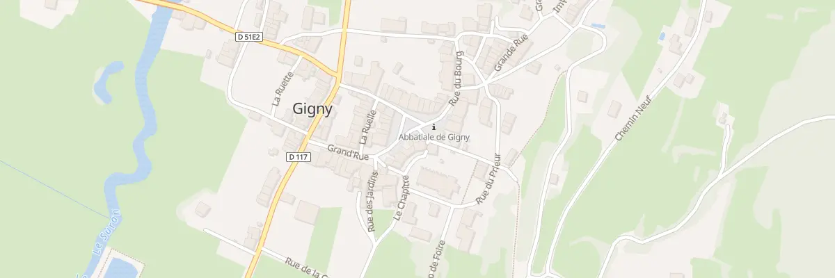 Plan du 3 La Place à Gigny