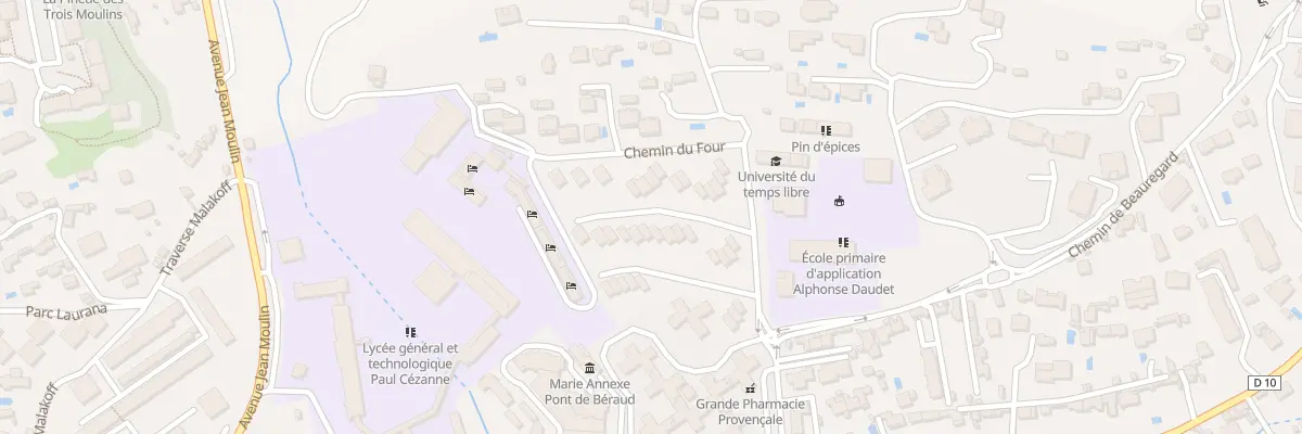 Plan du 9002 Che de Beauregard à Aix-en-Provence